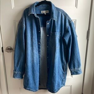 Denim Forum Blue Oversized Jean Jacket